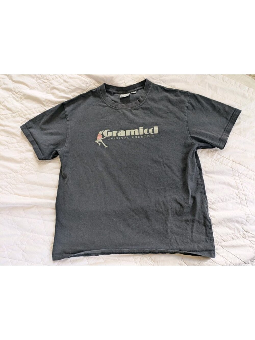 Vintage 90s Gramicci T-Shirt Size Medium Hiking Climbing Gorpcore Rare Black